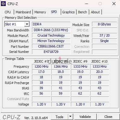 ram 16 PC 2*8 2666 MHZ 3