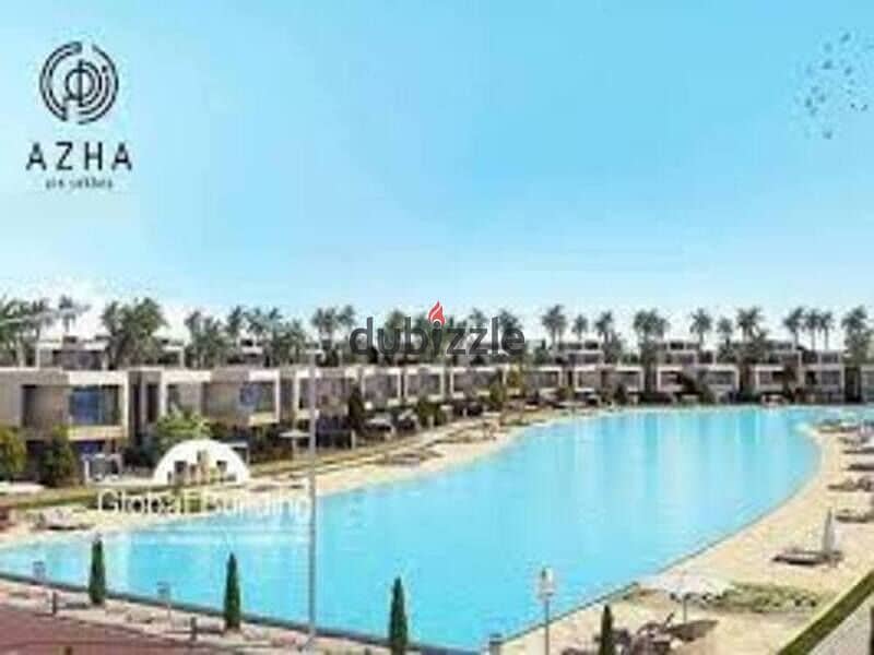 Direct lagoon view townhouse prime location Azha Sokhna 4