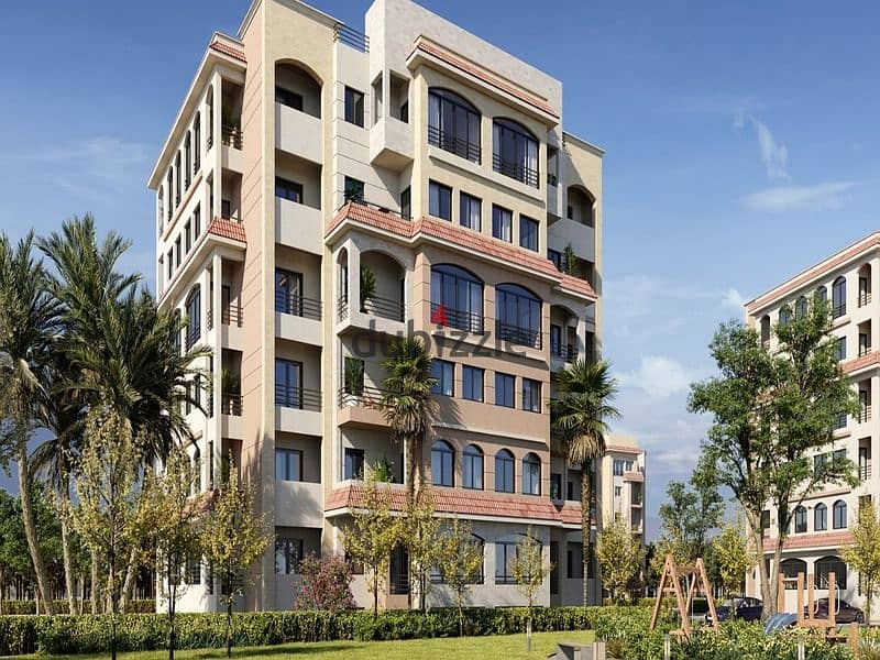 3-bedroom apartment for sale with only 5% down payment in the capital, in Al-Maqsad Compound, next to the Green River and in front of the iconic tower 17