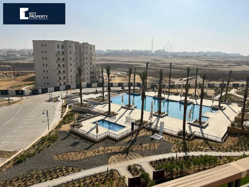 Open view to golf Fully Finished With Installments Apartment For Resale In Uptown Cairo New Cairo 3