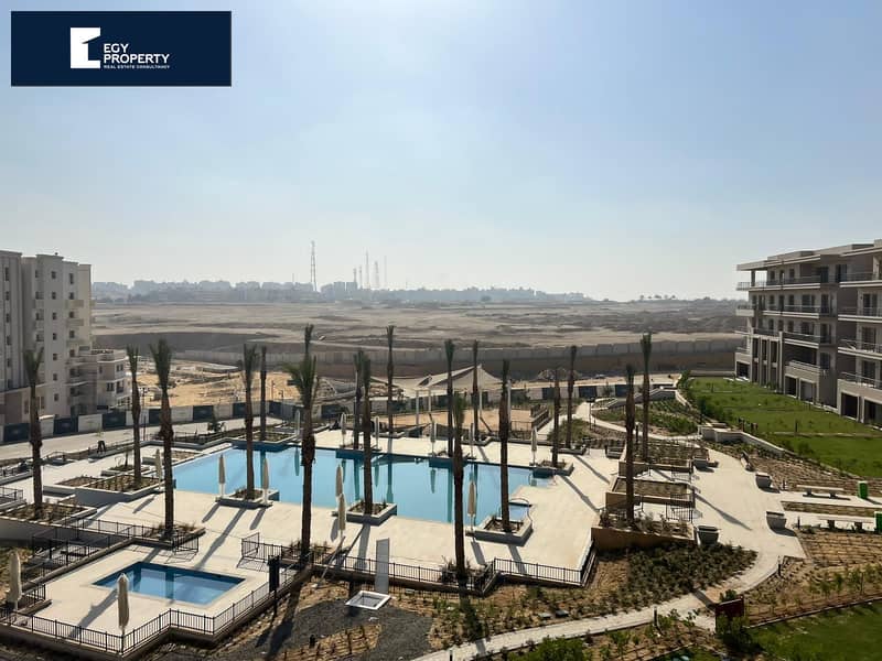 Open view to golf Fully Finished With Installments Apartment For Resale In Uptown Cairo New Cairo 6