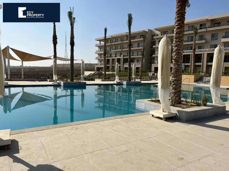 Open view to golf Fully Finished With Installments Apartment For Resale In Uptown Cairo New Cairo 7