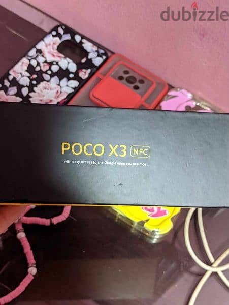 Poco X3 Nfc 128 بحالة ممتازه بالكرتونه و الشاحن و 4 جرابات 3