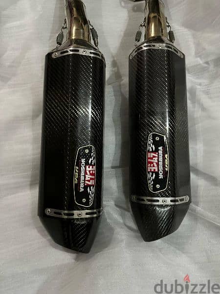 yoshimura r77 carbon dual exhaust 0