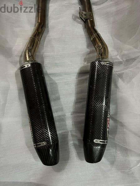 yoshimura r77 carbon dual exhaust 2