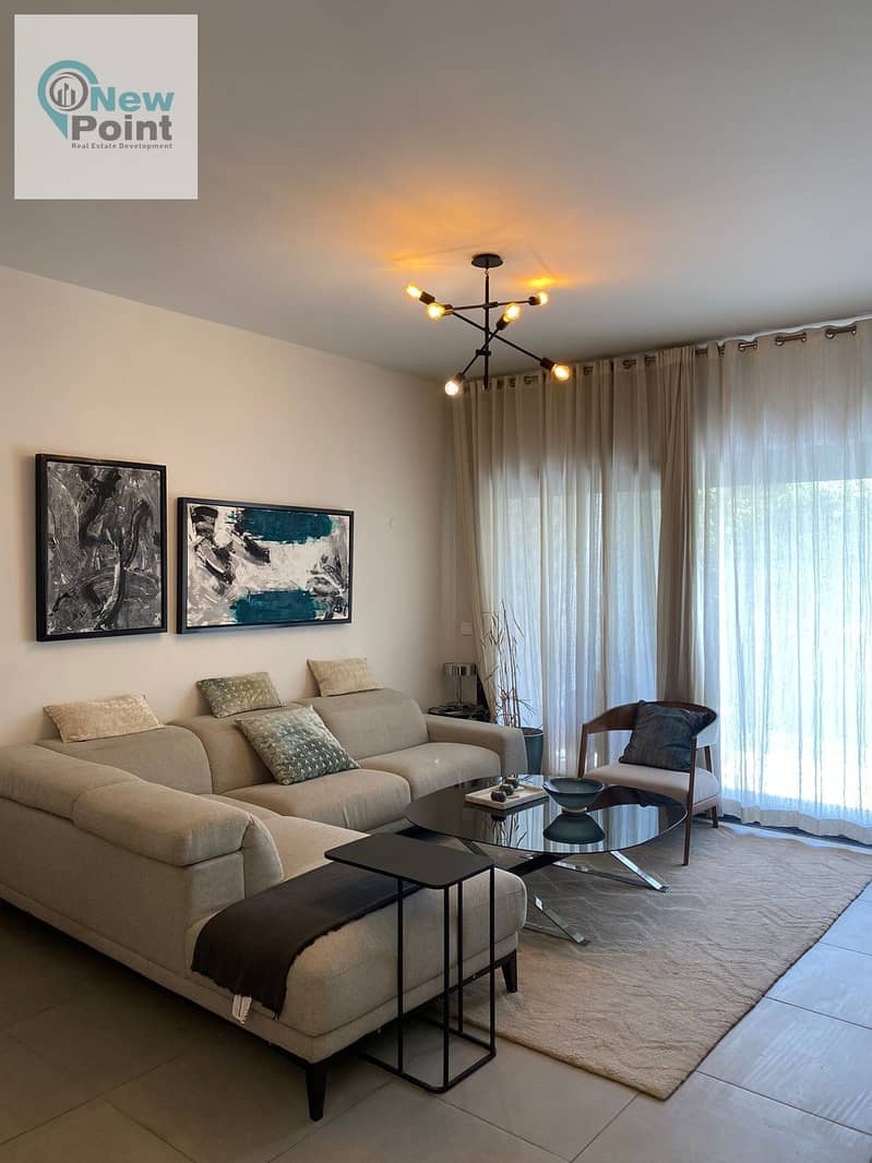 Duplex with garden, fully finished and immediate receipt, directly in front of the International Medical Center, in installments Al Burouj Compound 3