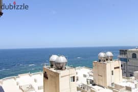 Apartment for rent, modern, 135 m, Al Mandara, direct sea view, side view - 12,000 per month