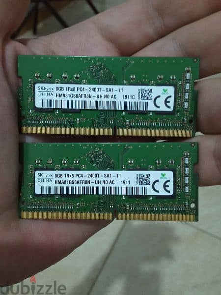 Hynix. 8GB PC4-2400T SK DDR4. Laptop. Ram 0