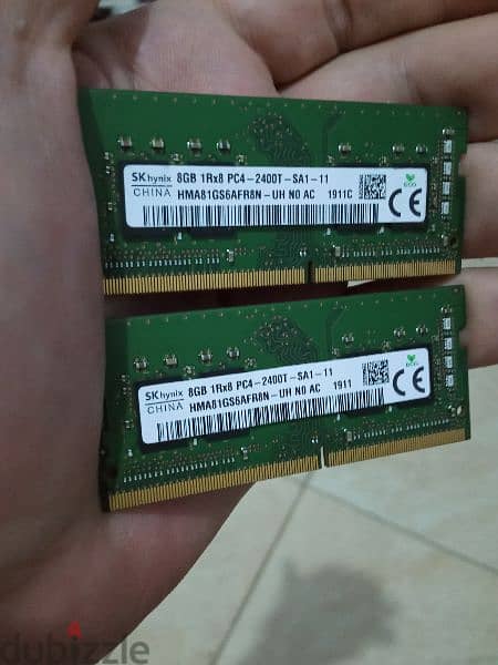 Hynix. 8GB PC4-2400T SK DDR4. Laptop. Ram 1