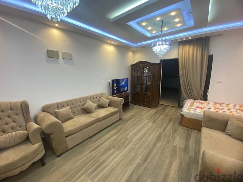 ستوديو مفروش للايجار أكبر مساحة فى كورتيارد الشيخ زايد Studio for rent 0