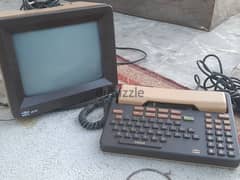 Old Alcatel TV with telephone and Keyboard