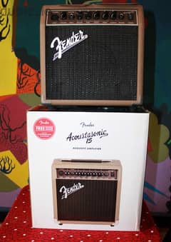 Acoustic guitar amplifier - Fender Acoustasonic 15 - جيتار امبليفير