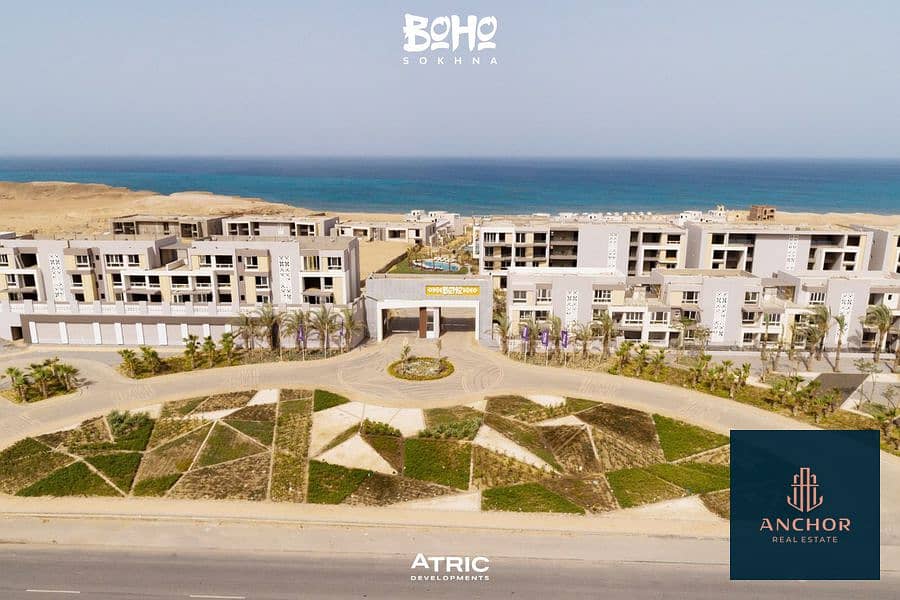 شاليه كامل التشطيب بإطلالة علي البحر استلام خلال سنة في العين السخنة | Fully Finished Chalet Sea View Delivery within 1 year in Ain Sokhna 13