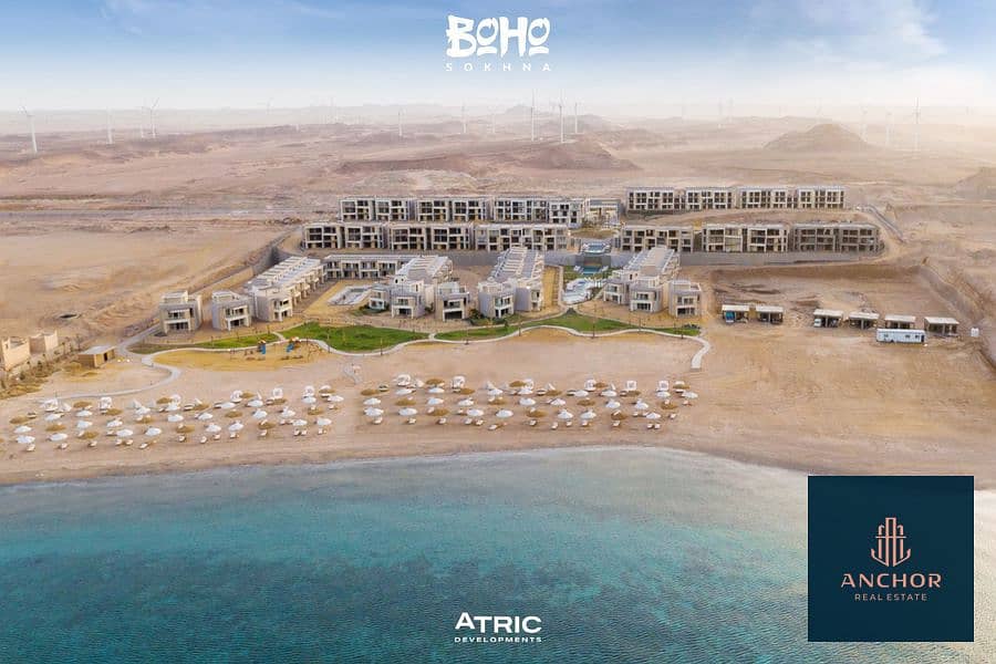 شاليه كامل التشطيب بإطلالة علي البحر استلام خلال سنة في العين السخنة | Fully Finished Chalet Sea View Delivery within 1 year in Ain Sokhna 14