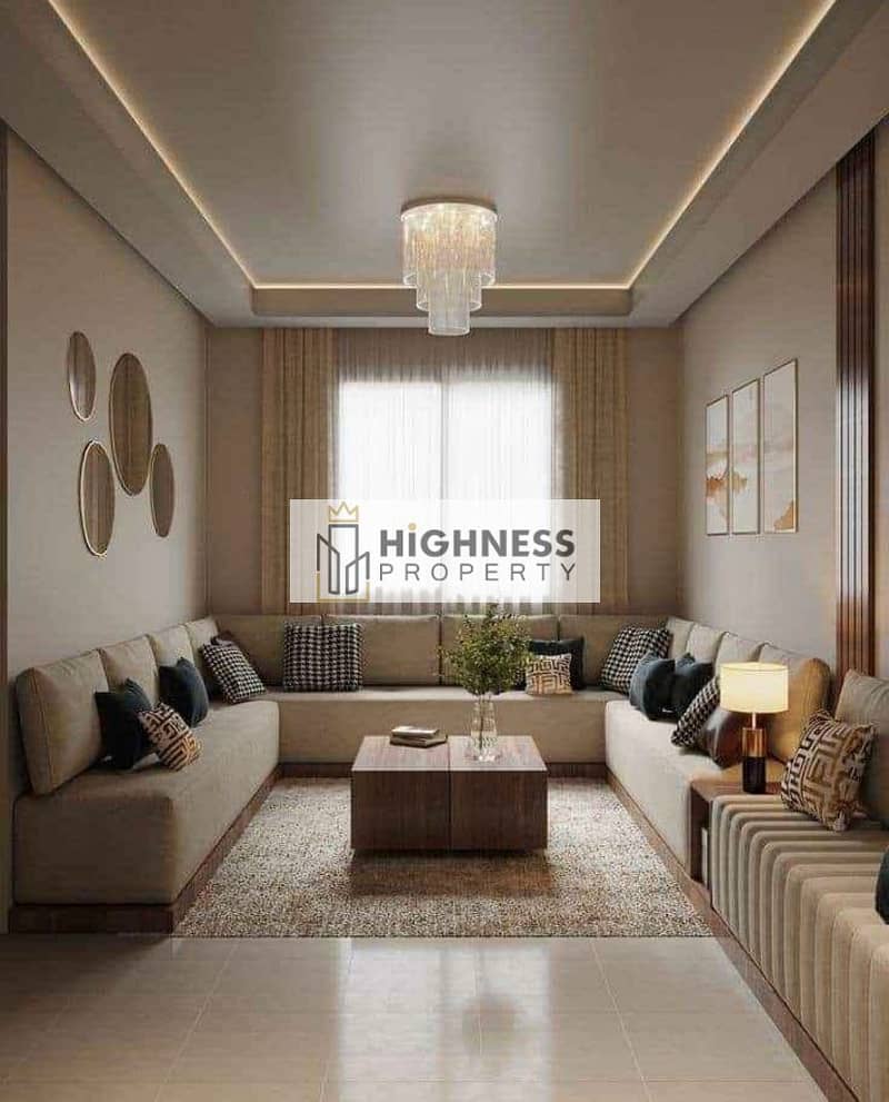 For a limited time, an apartment of 153 meters at a very special price, fully finished, directly next to Madinaty in Rosail Mostakbal City. 10