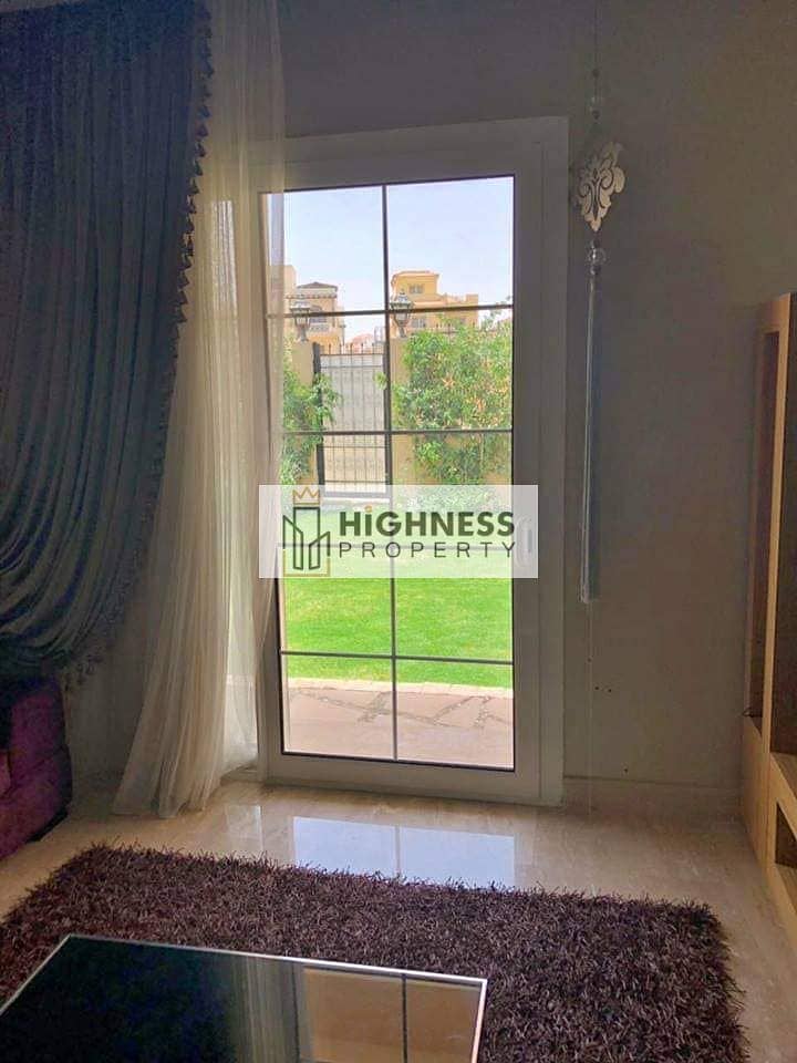 At a very special price, an apartment for sale, finished, ground floor, in Garden View Landscape, in Mostaqbal City, next to Madinaty and Bloomfields 1