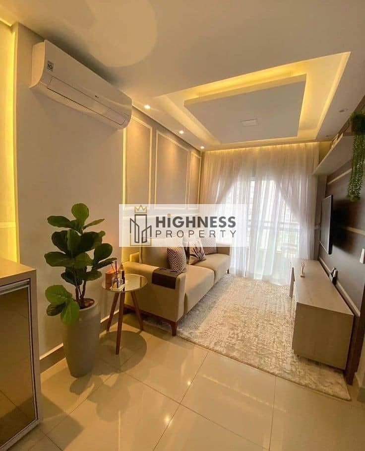 With a 42% cash discount, an apartment for sale, 224 m, at a very special price, in Taj City Compound, prime location in front of Cairo Airport 19