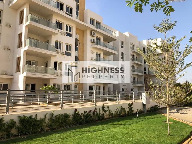 Apartment with garden for sale, 145 m, at a special price in Mountain View iCity October Compound, next to Mall of Egypt, with convenient installments 10