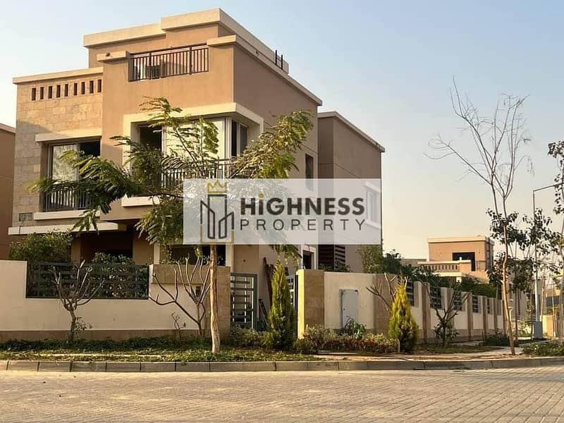 The cheapest and most affordable roof apartment for sale, 225 square meters, at a very special price in Taj City Compound, and pay in installments at 8