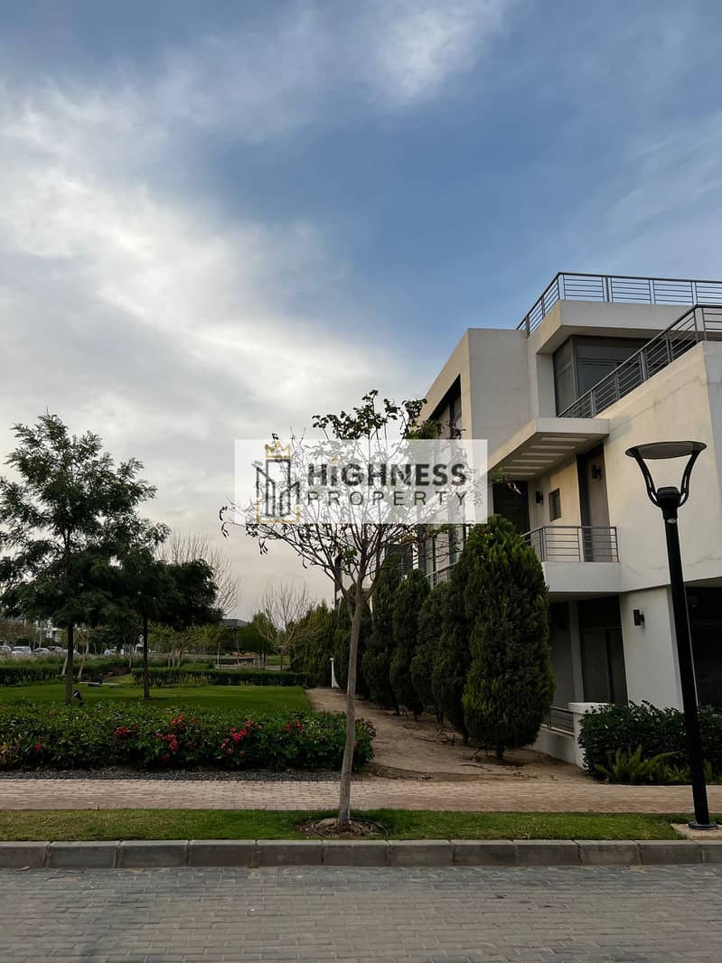 The cheapest and most affordable roof apartment for sale, 225 square meters, at a very special price in Taj City Compound, and pay in installments at 17