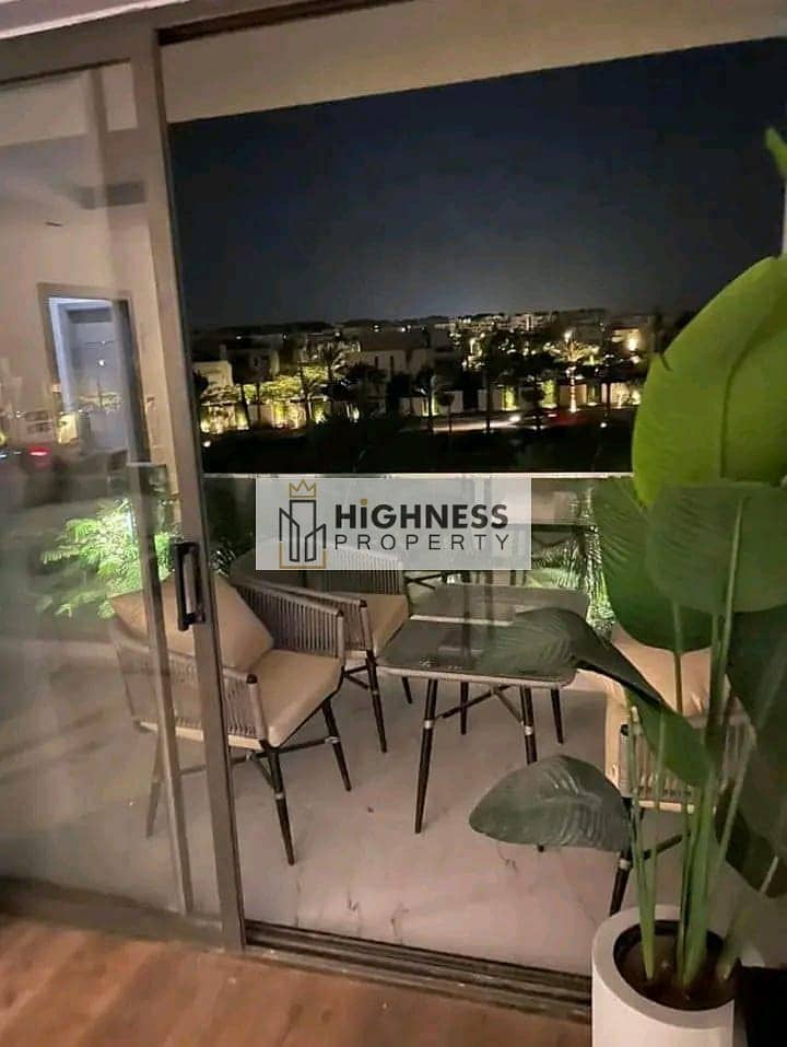 Apartment for sale, 136 meters, at a very special price, directly in front of the airport, next to the Kempinski Hotel in New Cairo, Taj City Compound 22