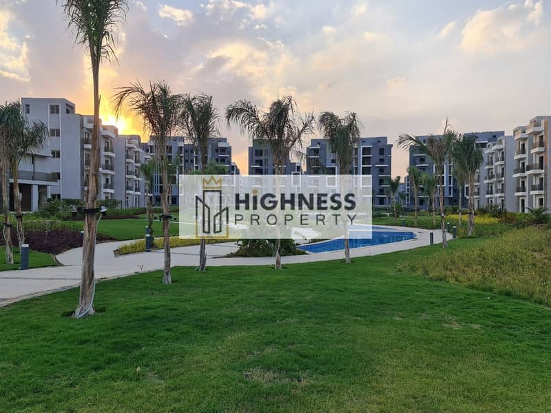 The last apartment for sale at the old price, area of ​​157m , Ready to move , at a special price, in Sun Capital, 6th of October City, Sheikhh Zayed 6