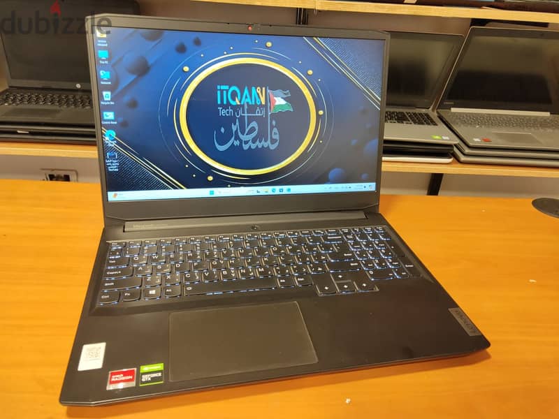 lenovo ryzen7+ nvidia gtx16504gb+amd 2gb+120hz+هاردين 2