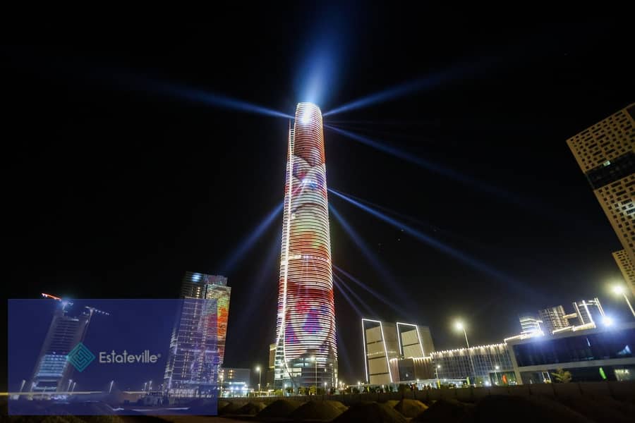 Your office in a first row skyscraper in front of the iconic tower and in the heart of the Green River in the first Twisted tower in Egypt and Africa 13