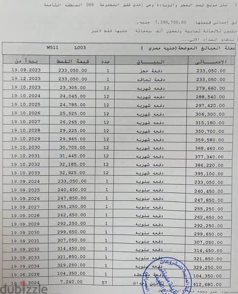 لقطه للبيع شقه 133 متر بحري صريح فيو مفتوح في ارقي مرحله في مدينتي b8 3