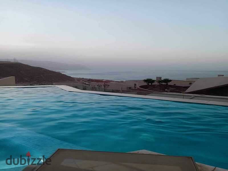 بفيو كامل عالبحر شاليه 110م للبيع في العين السخنه  Full sea view chalet 110m for sale in Ain Sokhna 10