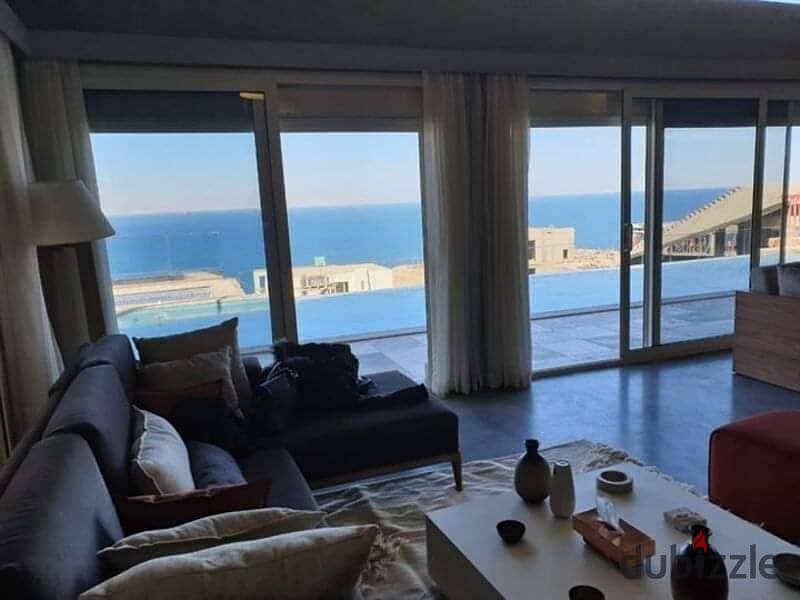 بفيو كامل عالبحر شاليه 110م للبيع في العين السخنه  Full sea view chalet 110m for sale in Ain Sokhna 11