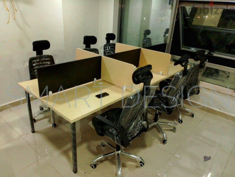 خلية عمل work station - Partition خشب mdf مقاس الفرد ١٢٠*٦٠سم 4