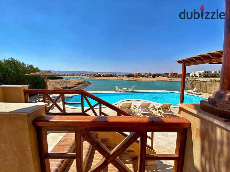 Last chalet for sale with  private garden 145m on the Lagoon, finished with air conditioners and a kitchen, in El Gouna 4