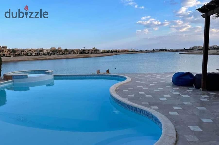 Last chalet for sale with  private garden 145m on the Lagoon, finished with air conditioners and a kitchen, in El Gouna 5