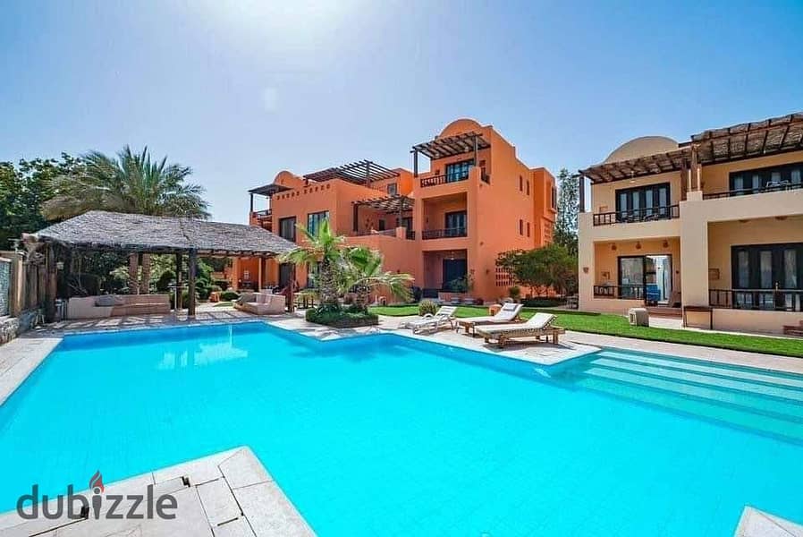 Last chalet for sale with  private garden 145m on the Lagoon, finished with air conditioners and a kitchen, in El Gouna 6