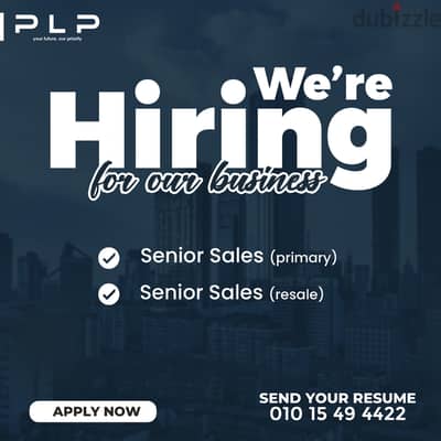 PLP Consultancy Real Estate Brokerage is hiring senior Sales