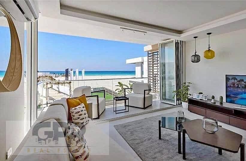 أكبر فيلا بمدخل خاص على البحر في سيلفر ساندس نجيب ساويرس الساحل الشمالي بسعر لقطة / villa beachfront 3th floors for sale in sillversands north coast 7