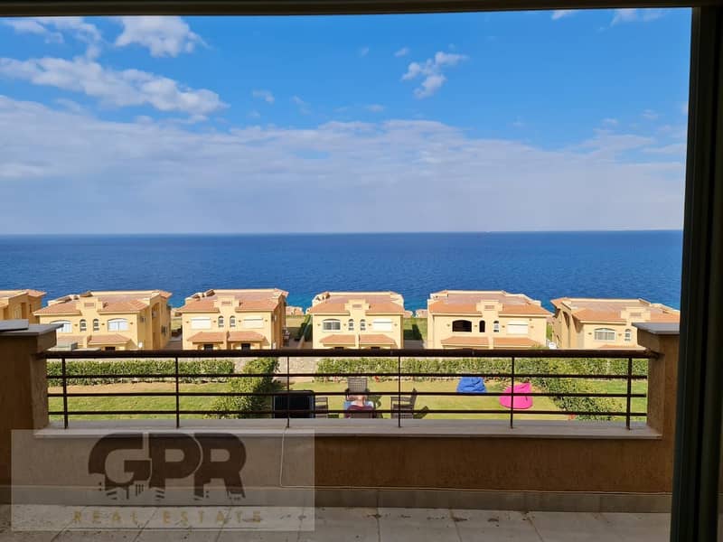 for sale 100% sea view twin chalet 3 Beds in telal sokhna near to porto / أكبر توين شاليه متشطب للبيع في تلال السخنة بسعر مميز أول سكن 6