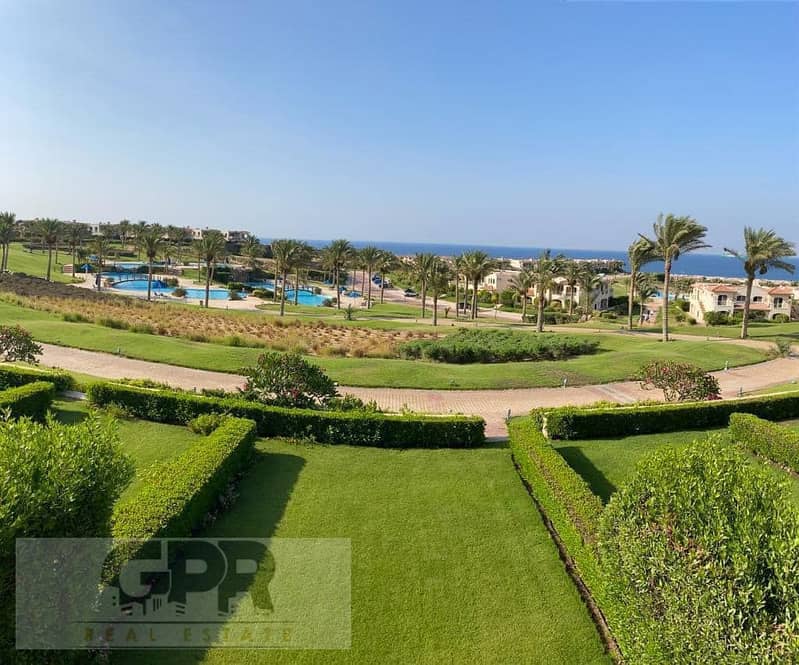 for sale 100% sea view twin chalet 3 Beds in telal sokhna near to porto / أكبر توين شاليه متشطب للبيع في تلال السخنة بسعر مميز أول سكن 18