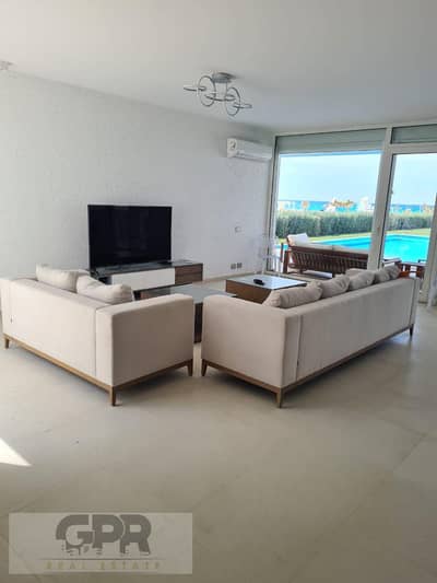 Beach front villa (3th floors) 450sqm in marseilia beach 5 in sahel / على البحر بمدخل خاص في مارسيليا بيتش 5 فيلا 3 أدوار للبيع