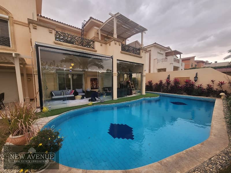 Villa Fully Finished &  Furnished +Acs & private Pool 0