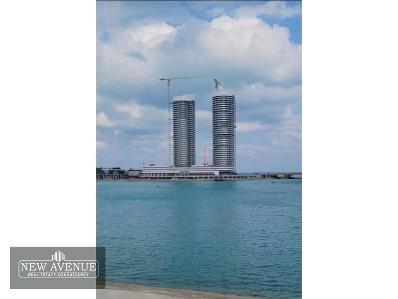 Sea and lagoon view apartment at El Alamin Towers 7