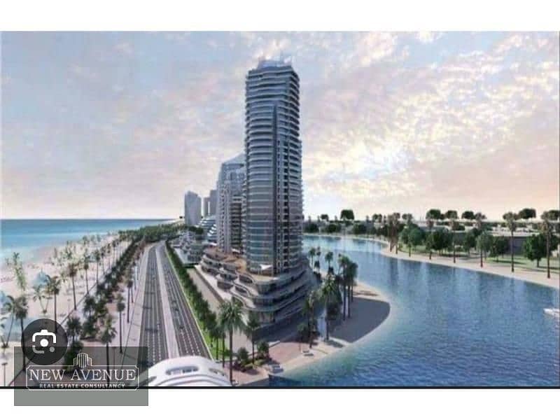 Sea and lagoon view apartment at El Alamin Towers 8