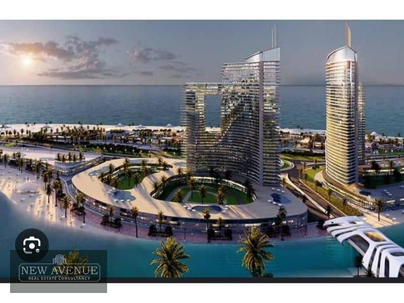 Sea and lagoon view apartment at El Alamin Towers 10