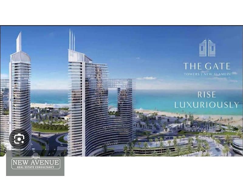 Sea and lagoon view apartment at El Alamin Towers 11