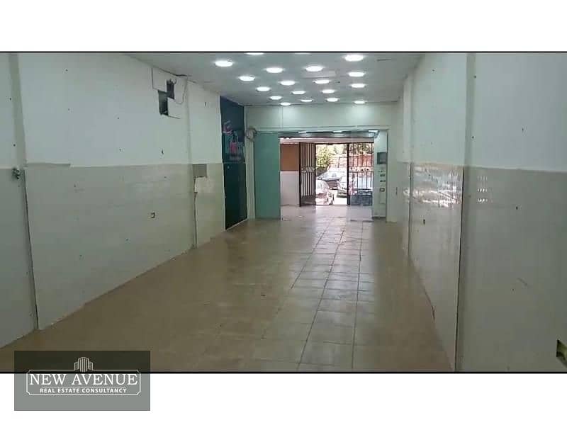 Ground Retail For sale at Makram Ebeid Nasr city 2