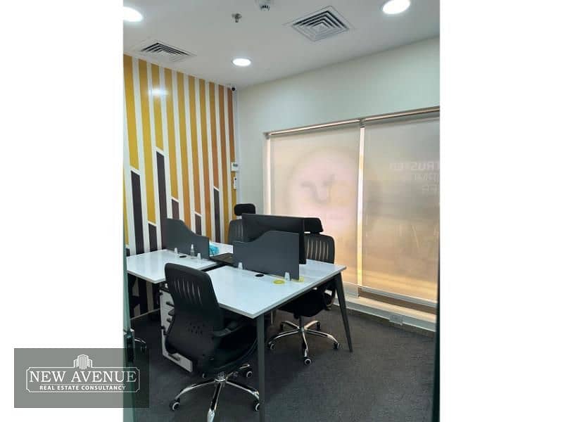 Fully finished Office for rent at courtyard Zayed 6