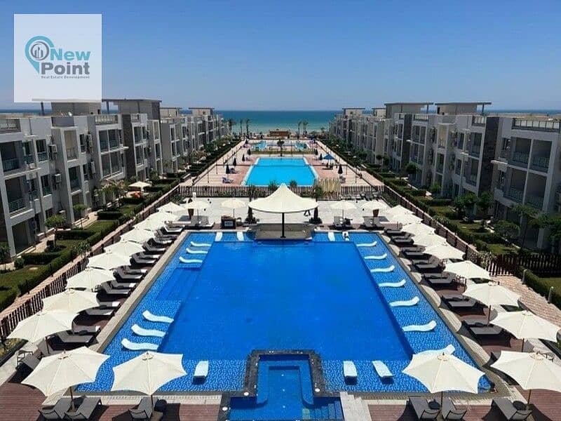 Duplex directly on the sea, finished with air conditioners and natural gas, immediate delivery, for sale in Aroma Ain Sokhna Village 14