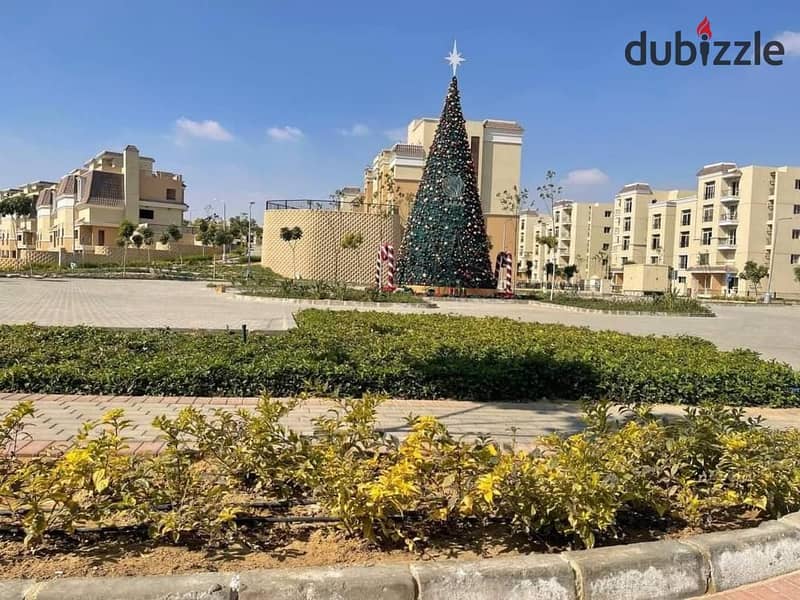 In the best location for sale at a bargain price, a two-bedroom apartment of 110 m + installments in Sarai, Mostakbal City 8