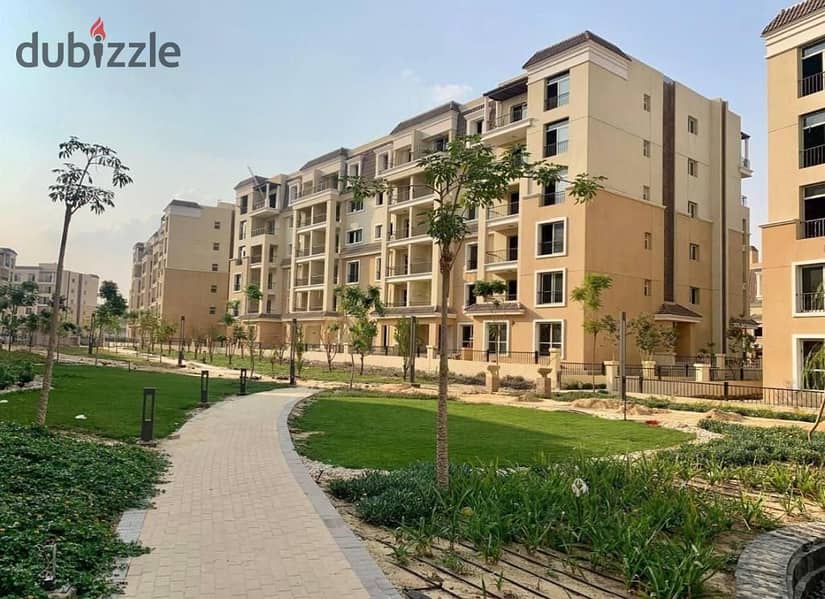 In the best location for sale at a bargain price, a two-bedroom apartment of 110 m + installments in Sarai, Mostakbal City 9